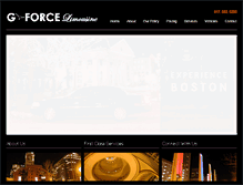 Tablet Screenshot of gforcelimo.com